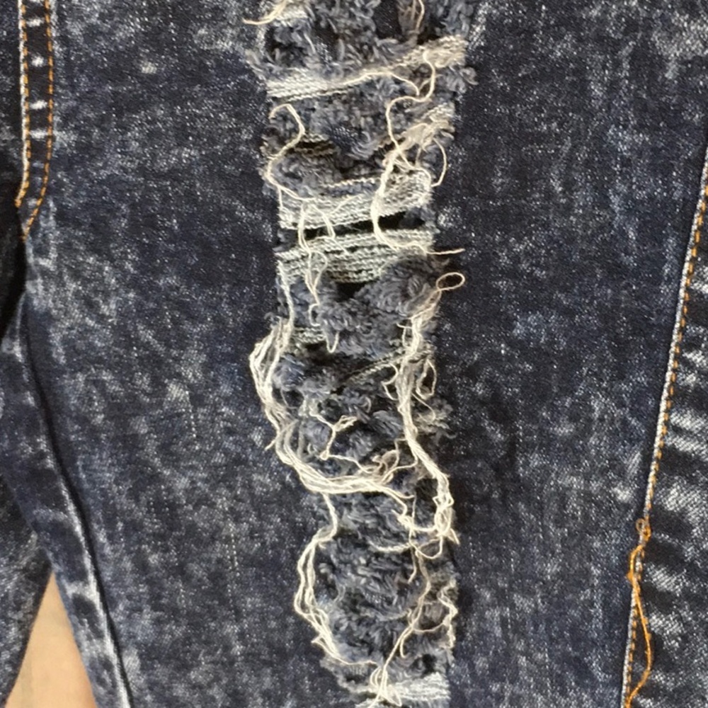 36point5 blue jean distressed leggings - Picture 7 of 7